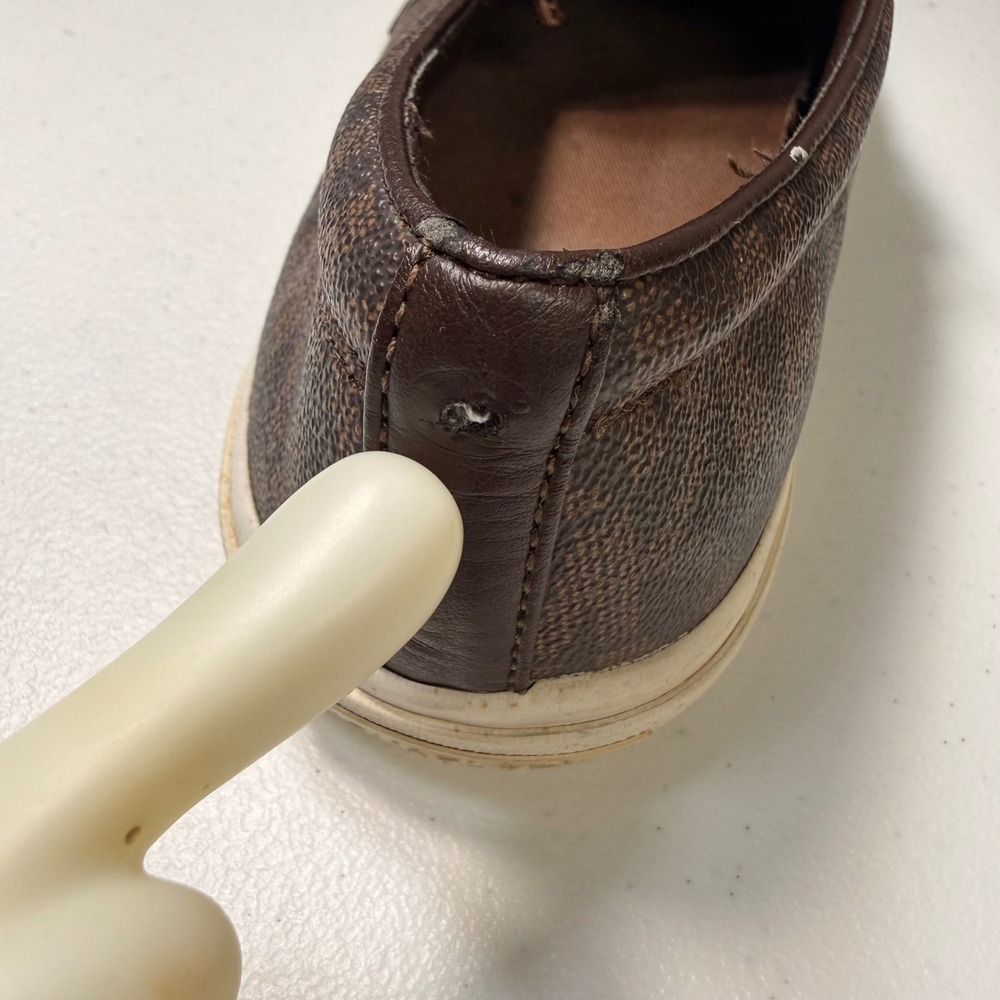 Michael Kors Keaton Slip On Sneakers Brown Monogram Logo Loafers Size 9M - Picture 10 of 10